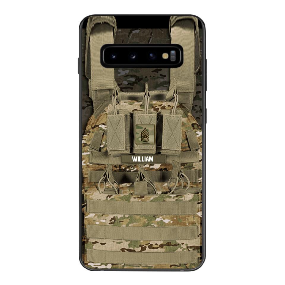 Personalized U.S Soldier Phone Case Printed 25MAR-DT28