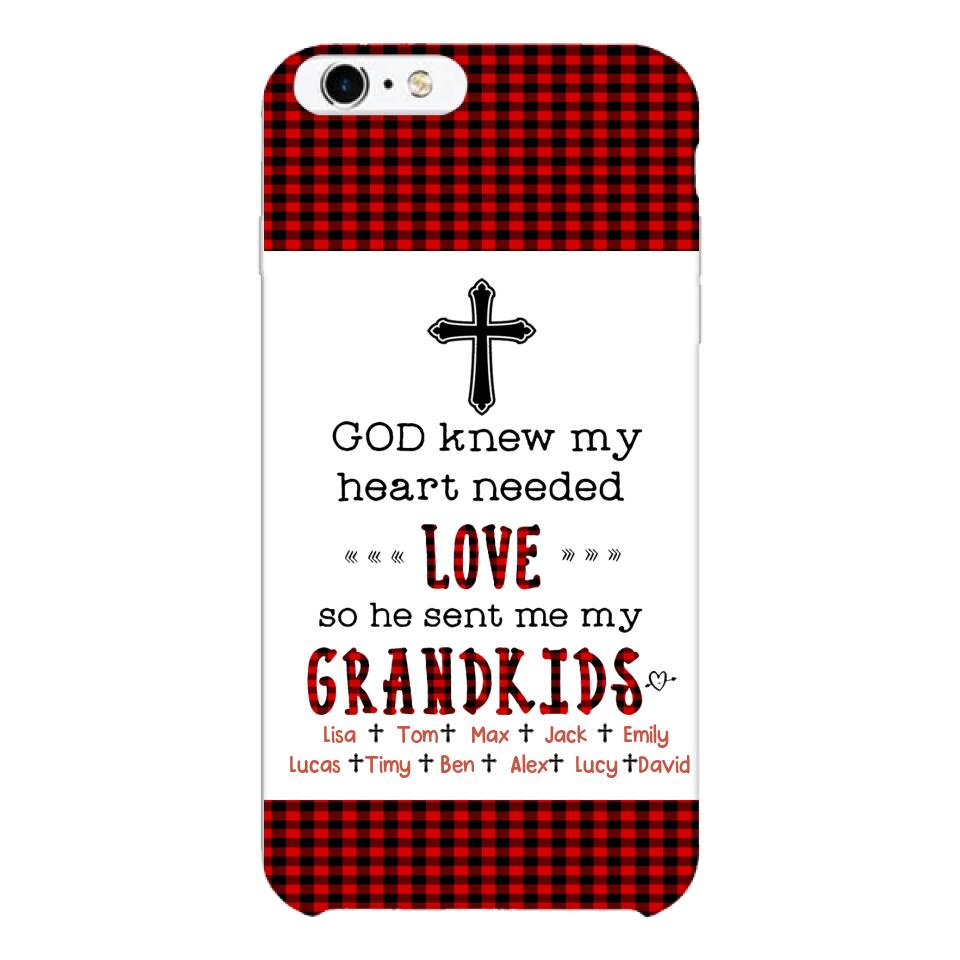 Personalized God Grandkids Phone Case Printed 3N 2803