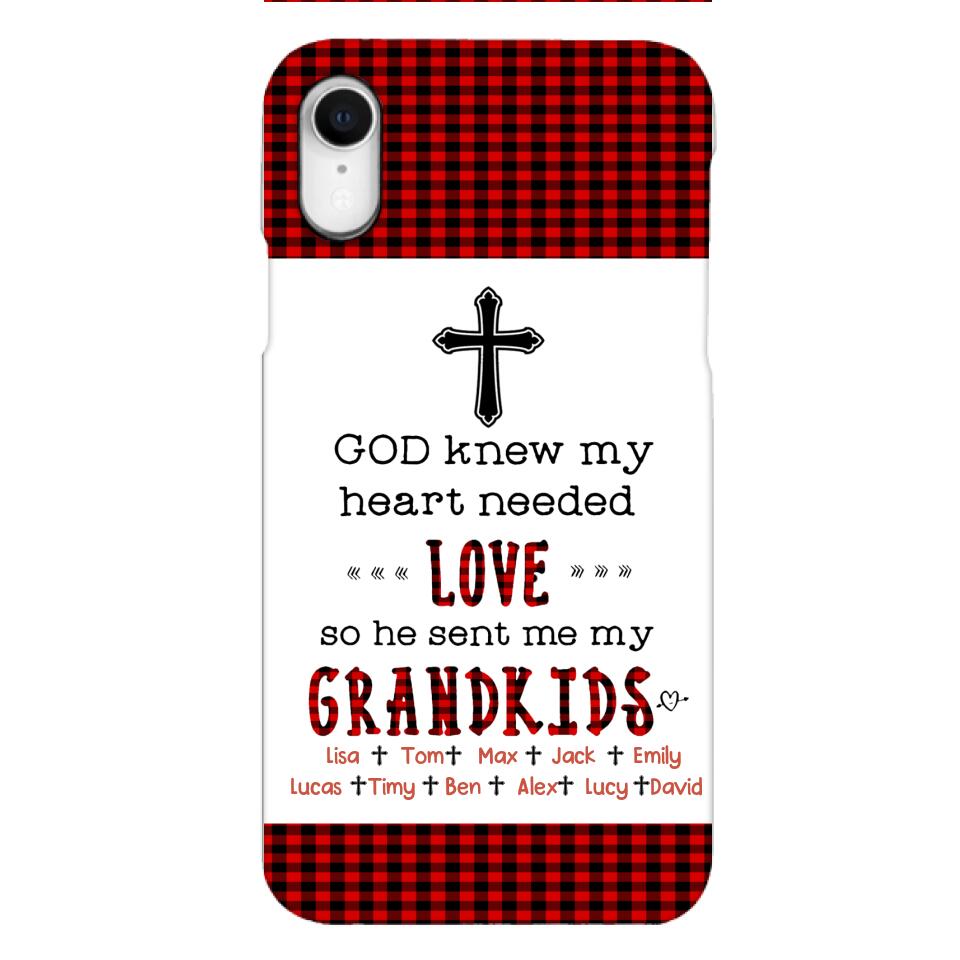 Personalized God Grandkids Phone Case Printed 3N 2803