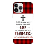 Personalized God Grandkids Phone Case Printed 3N 2803