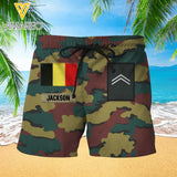 PERSONALIZED BELGIUM ARMY CAMO SHORTS QTHC2803