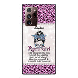 Personalized April Girl With Tatoos Phone Case Printed 25MAR-QH28