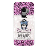 Personalized April Girl With Tatoos Phone Case Printed 25MAR-QH28