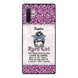 Personalized April Girl With Tatoos Phone Case Printed 25MAR-QH28