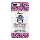 Personalized April Girl With Tatoos Phone Case Printed 25MAR-QH28