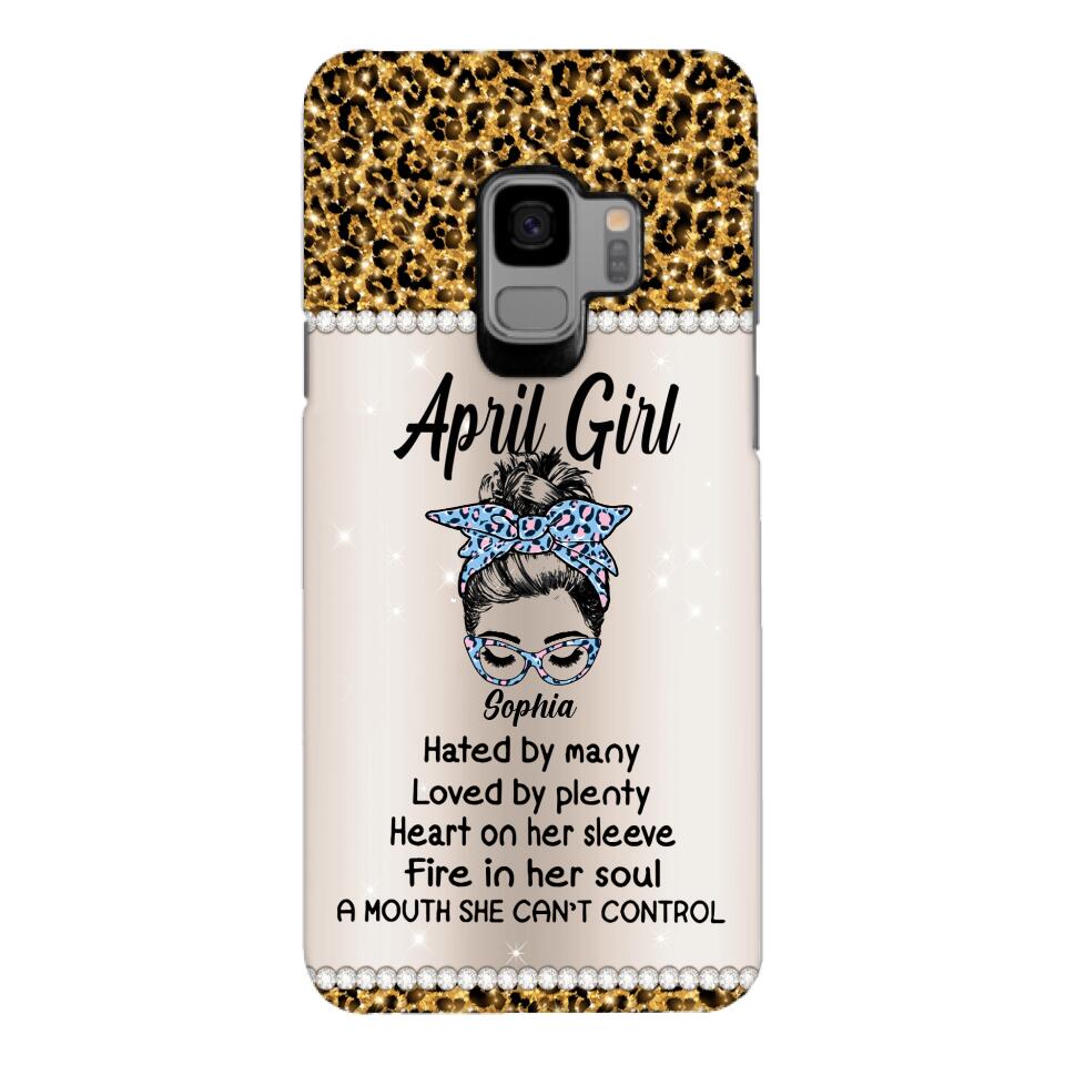 Personalized April Girl With Tatoos Phone Case Printed 25MAR-HQ28