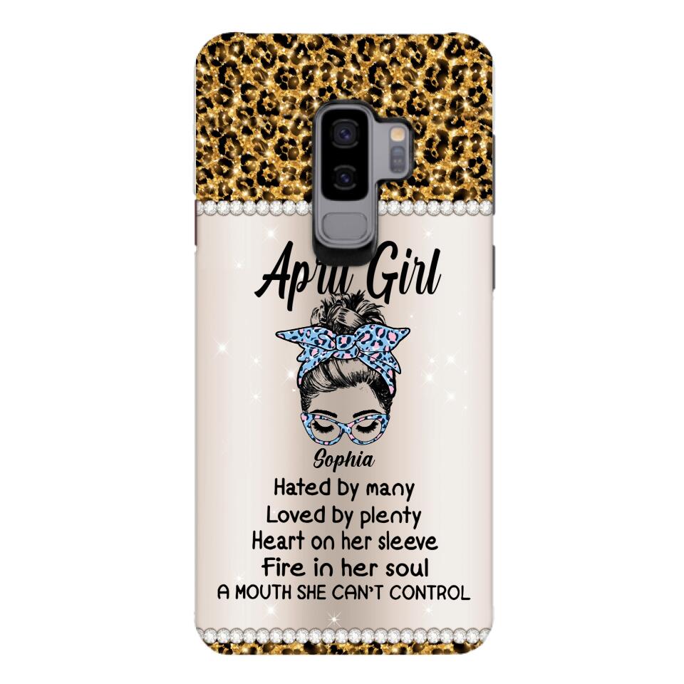 Personalized April Girl With Tatoos Phone Case Printed 25MAR-HQ28
