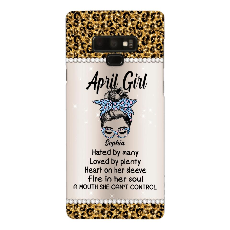 Personalized April Girl With Tatoos Phone Case Printed 25MAR-HQ28