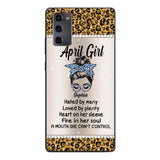 Personalized April Girl With Tatoos Phone Case Printed 25MAR-HQ28