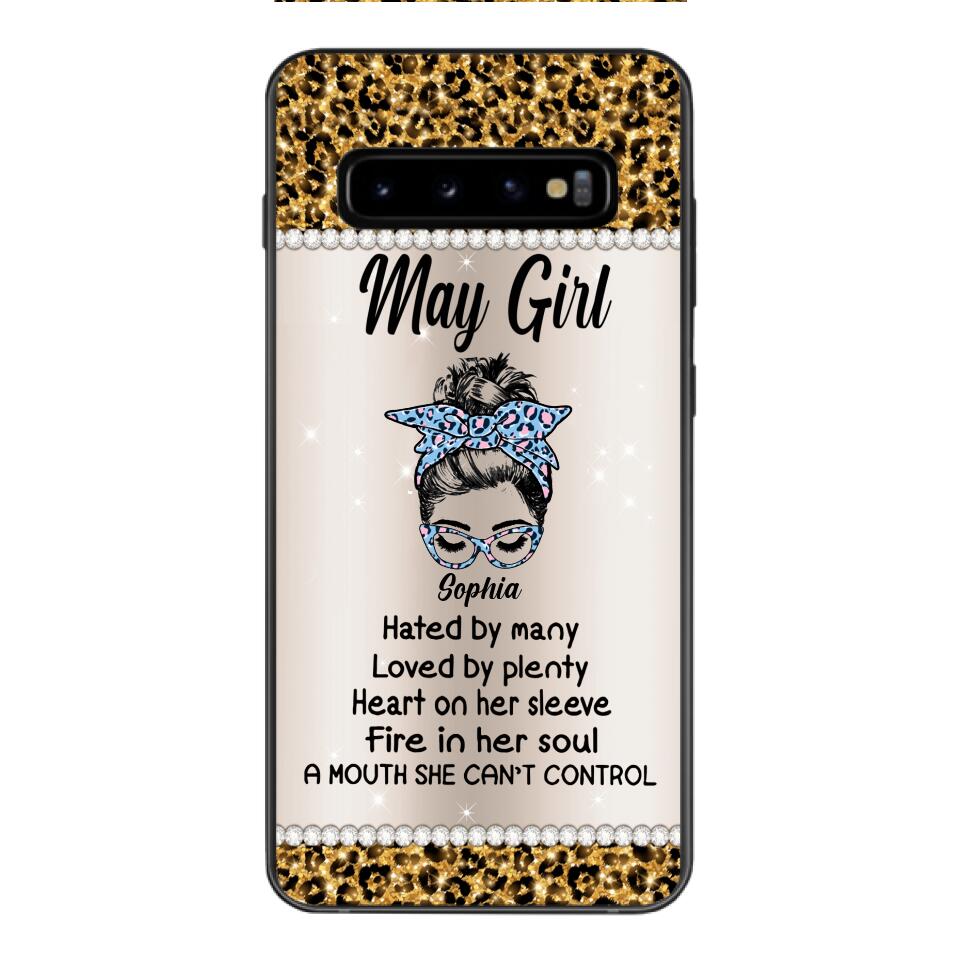 Personalized May Girl With Tatoos Phone Case Printed 25MAR-HQ28