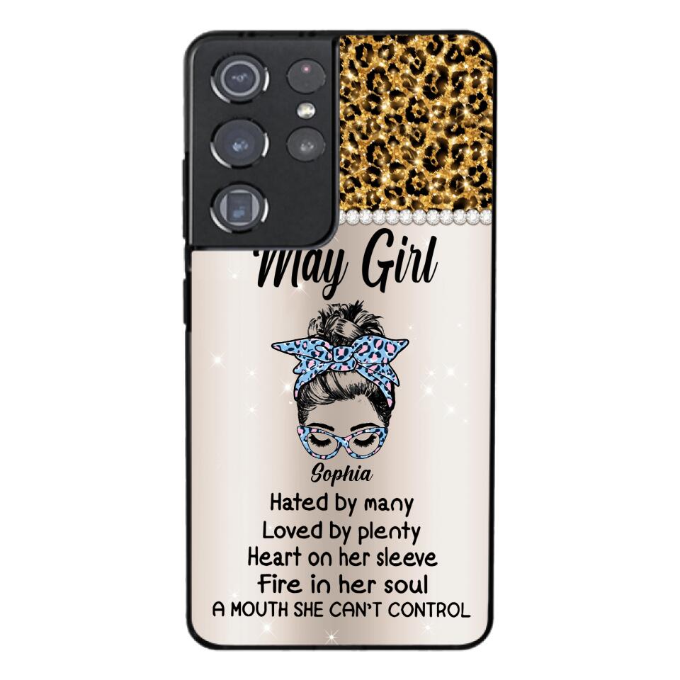 Personalized May Girl With Tatoos Phone Case Printed 25MAR-HQ28