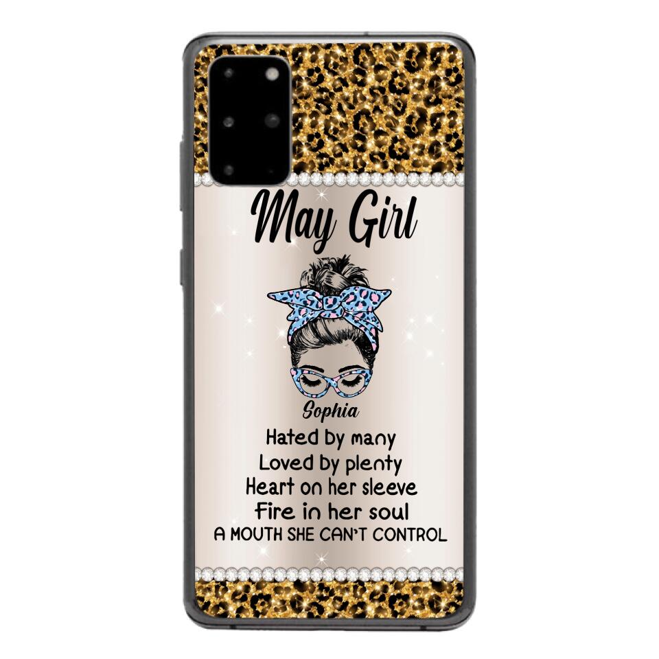 Personalized May Girl With Tatoos Phone Case Printed 25MAR-HQ28