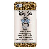 Personalized May Girl With Tatoos Phone Case Printed 25MAR-HQ28