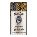 Personalized June Girl With Tatoos Phone Case Printed 25MAR-HQ28