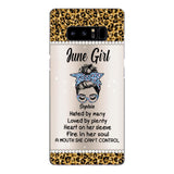 Personalized June Girl With Tatoos Phone Case Printed 25MAR-HQ28