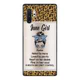Personalized June Girl With Tatoos Phone Case Printed 25MAR-HQ28