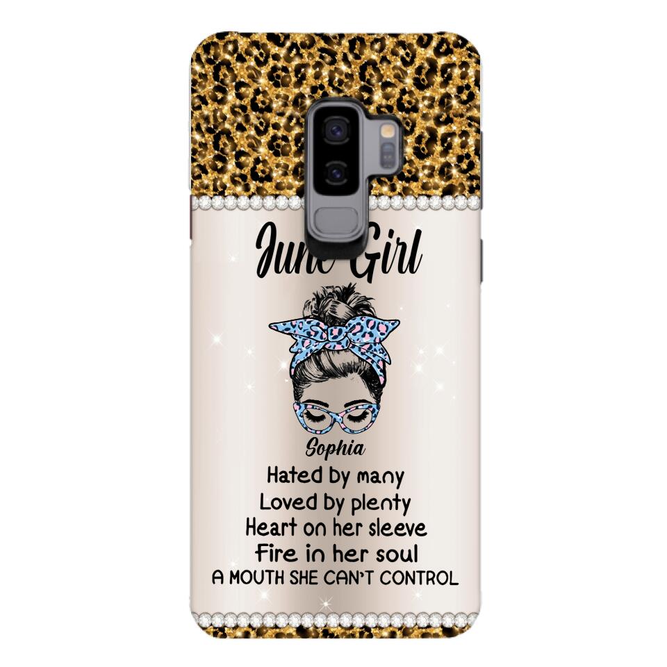Personalized June Girl With Tatoos Phone Case Printed 25MAR-HQ28