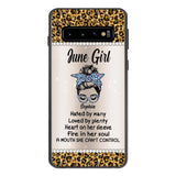 Personalized June Girl With Tatoos Phone Case Printed 25MAR-HQ28