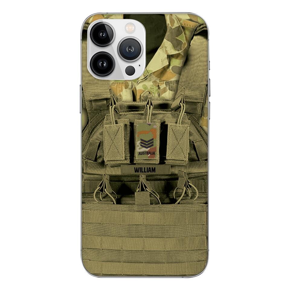 Personalized Australian Soldier Phone Case Printed 25MAR-DT29