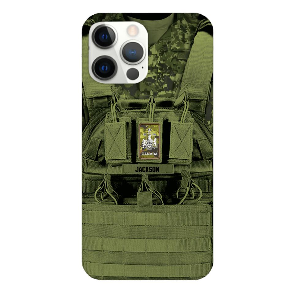 Personalized Canadian Soldier Phone Case Printed 25MAR-DT29