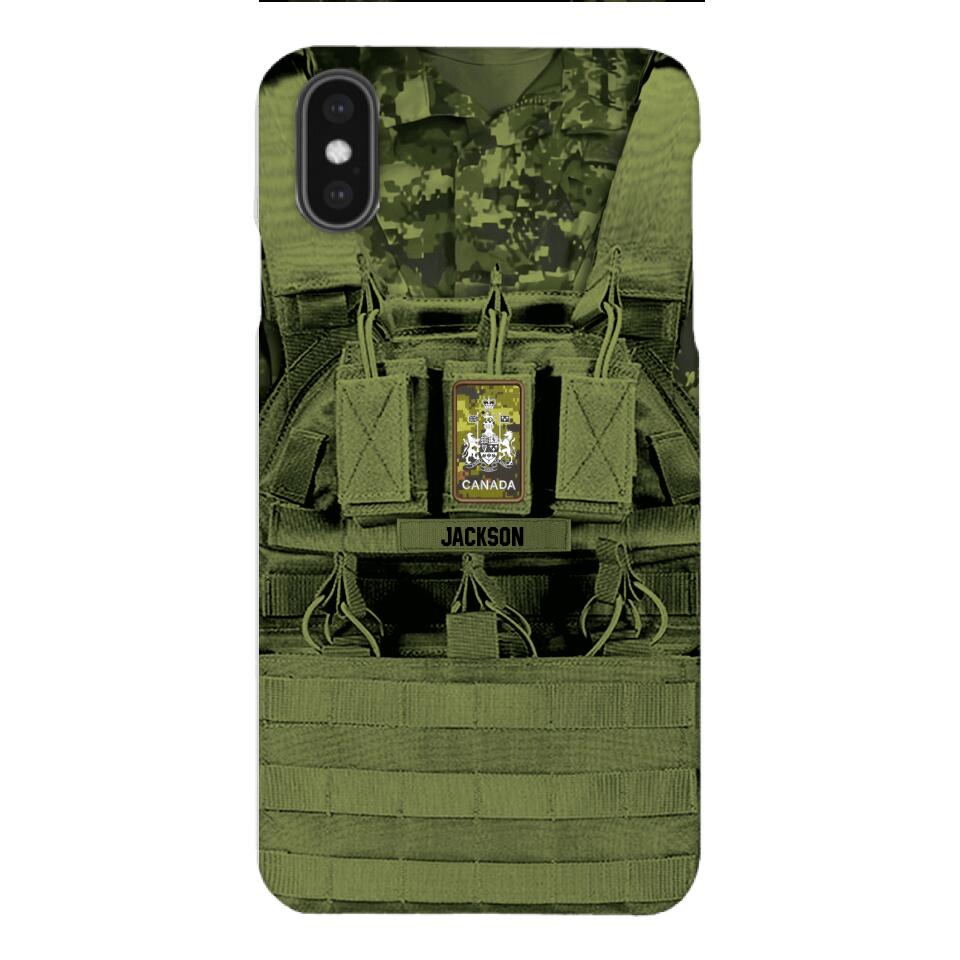 Personalized Canadian Soldier Phone Case Printed 25MAR-DT29