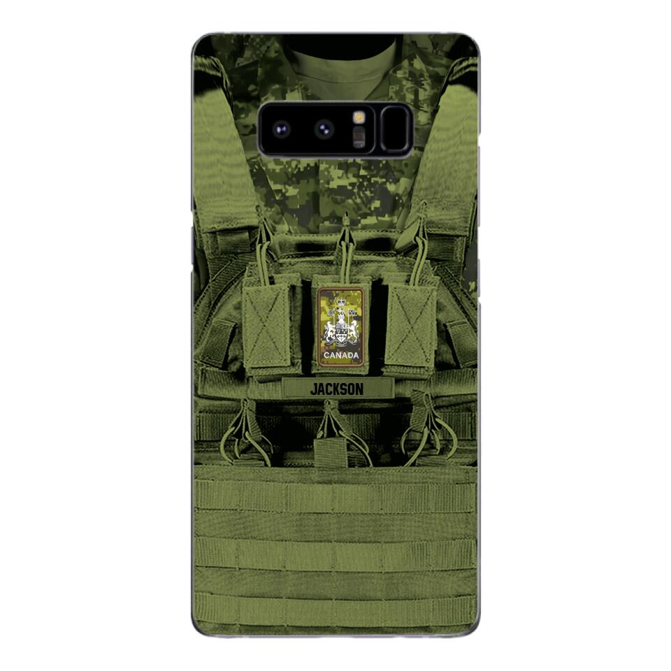 Personalized Canadian Soldier Phone Case Printed 25MAR-DT29