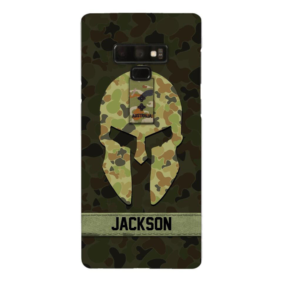Personalized Australian soldier camo rank Phone Case Printed M3Q 2903