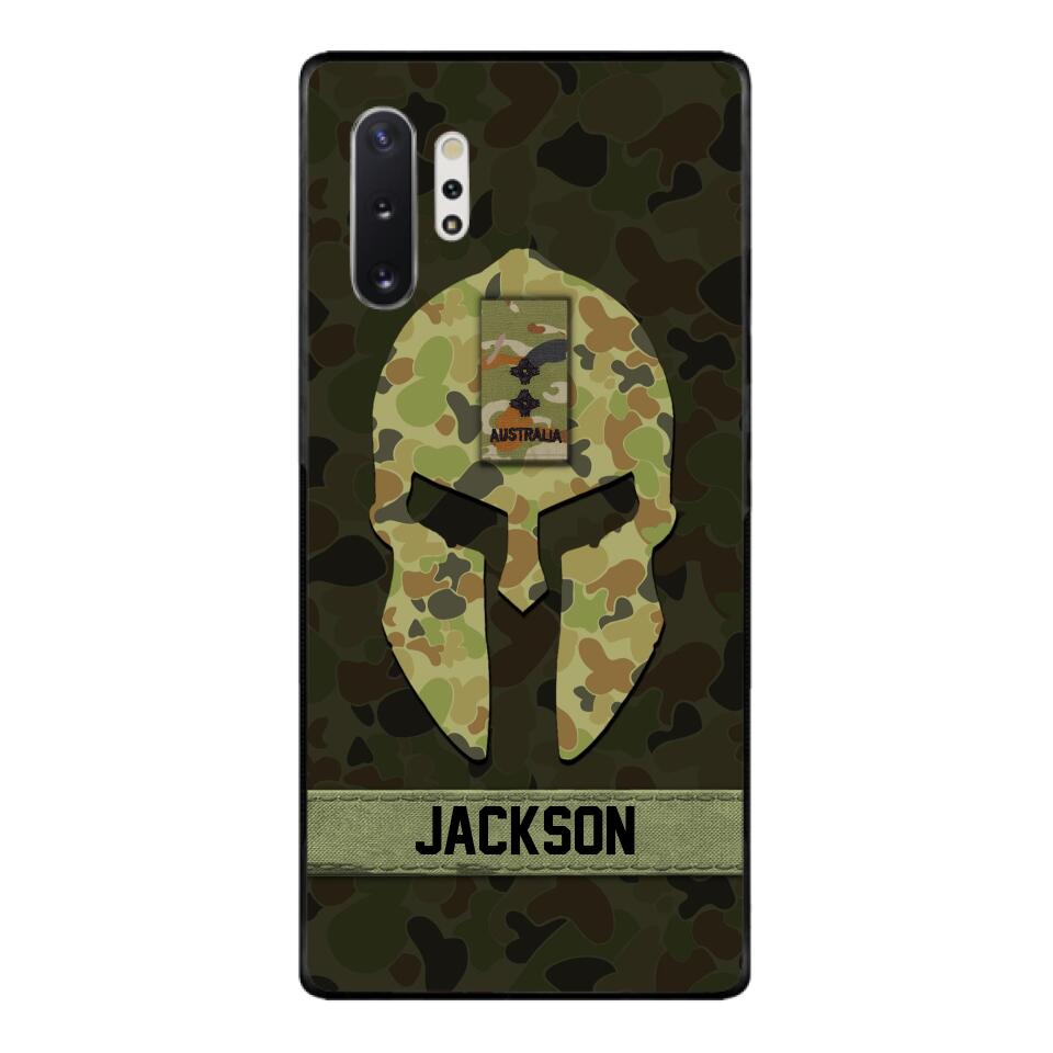 Personalized Australian soldier camo rank Phone Case Printed M3Q 2903