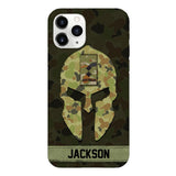 Personalized Australian soldier camo rank Phone Case Printed M3Q 2903