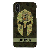 Personalized Australian soldier camo rank Phone Case Printed M3Q 2903