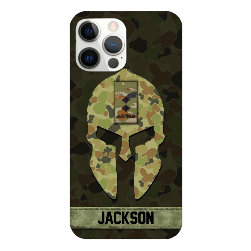 Personalized Australian soldier camo rank Phone Case Printed M3Q 2903