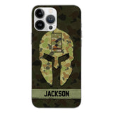 Personalized Australian soldier camo rank Phone Case Printed M3Q 2903