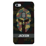 Personalized Begium soldier camo rank Phone Case Printed M3Q 2903