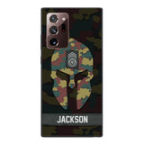 Personalized Begium soldier camo rank Phone Case Printed M3Q 2903