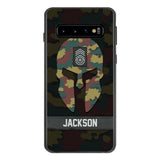 Personalized Begium soldier camo rank Phone Case Printed M3Q 2903