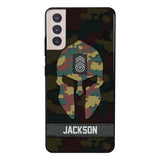 Personalized Begium soldier camo rank Phone Case Printed M3Q 2903
