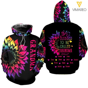 Personalized Blessed To Be Called Grandma Hoodie Printed 22MAR-HQ29