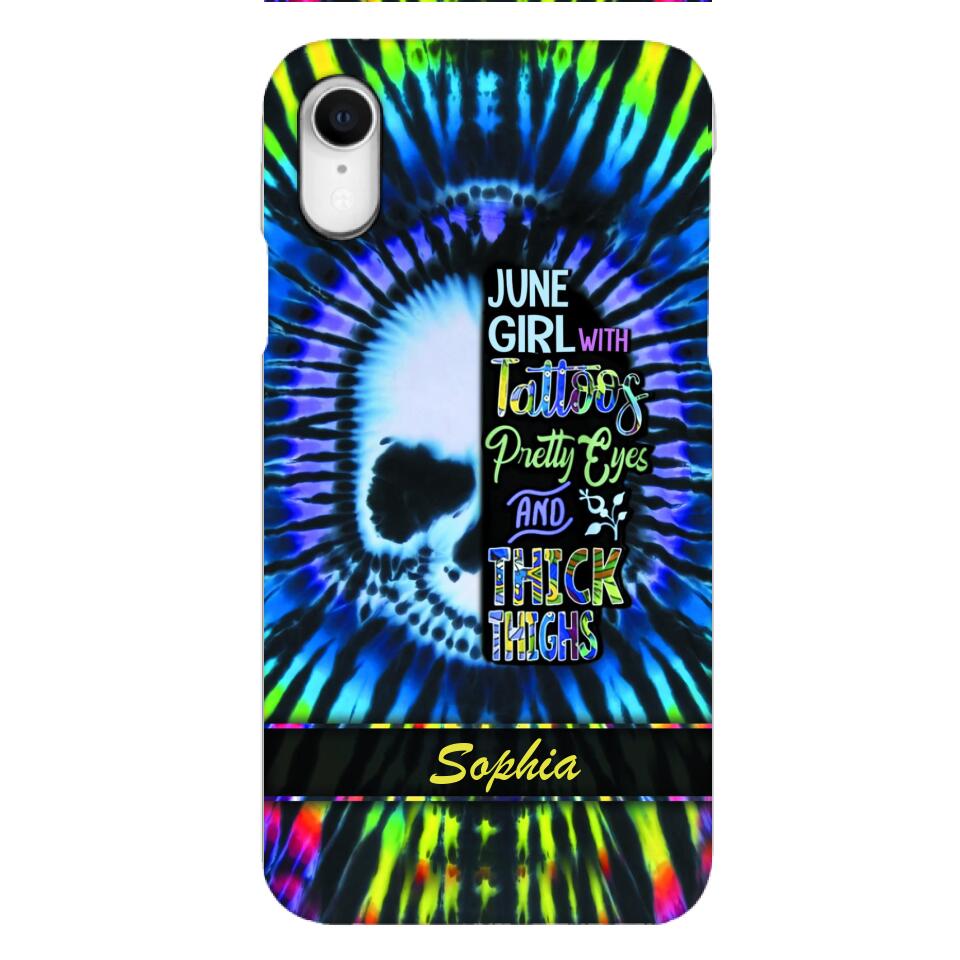 Personalized June Girl With Tattoos  Phone Case Printed 25MAR-HQ29