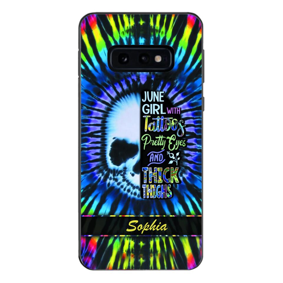 Personalized June Girl With Tattoos  Phone Case Printed 25MAR-HQ29
