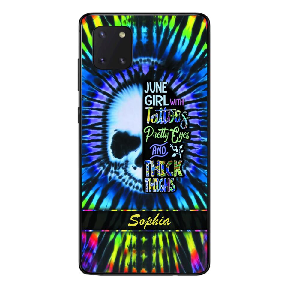 Personalized June Girl With Tattoos  Phone Case Printed 25MAR-HQ29
