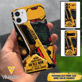 PERSONALIZED NEVER UNDERESTIMATE AN OLD MAN WITH A COMPACT TRACK LOADER PHONECASE QTDT2903
