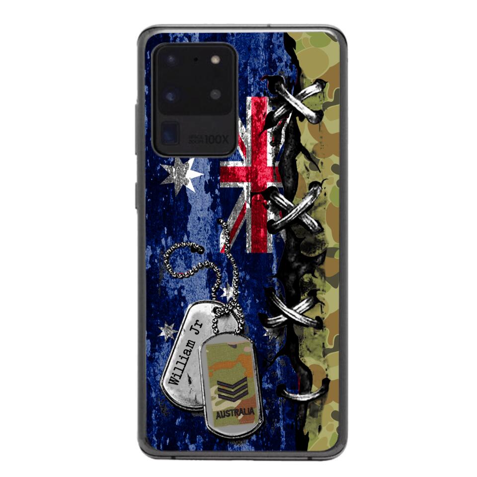 DH Personalized Australian Soldier Phone Case Printed 25MAR-DT29