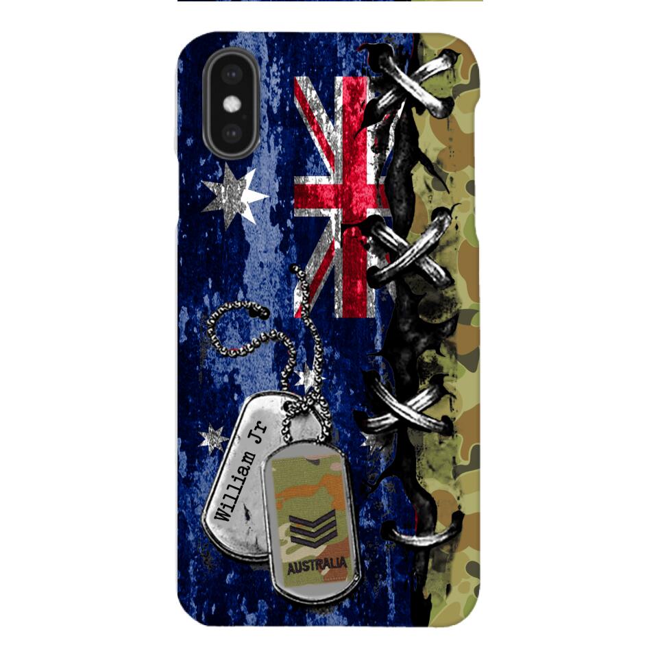 DH Personalized Australian Soldier Phone Case Printed 25MAR-DT29