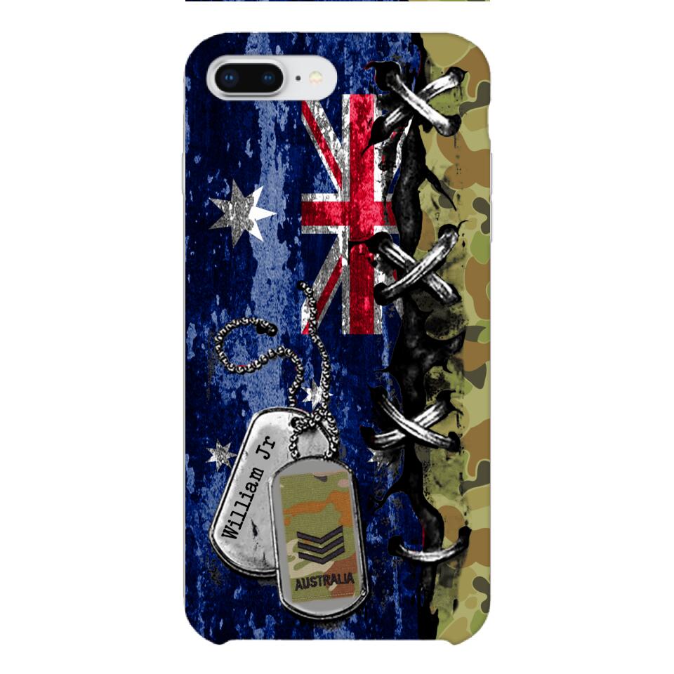 DH Personalized Australian Soldier Phone Case Printed 25MAR-DT29