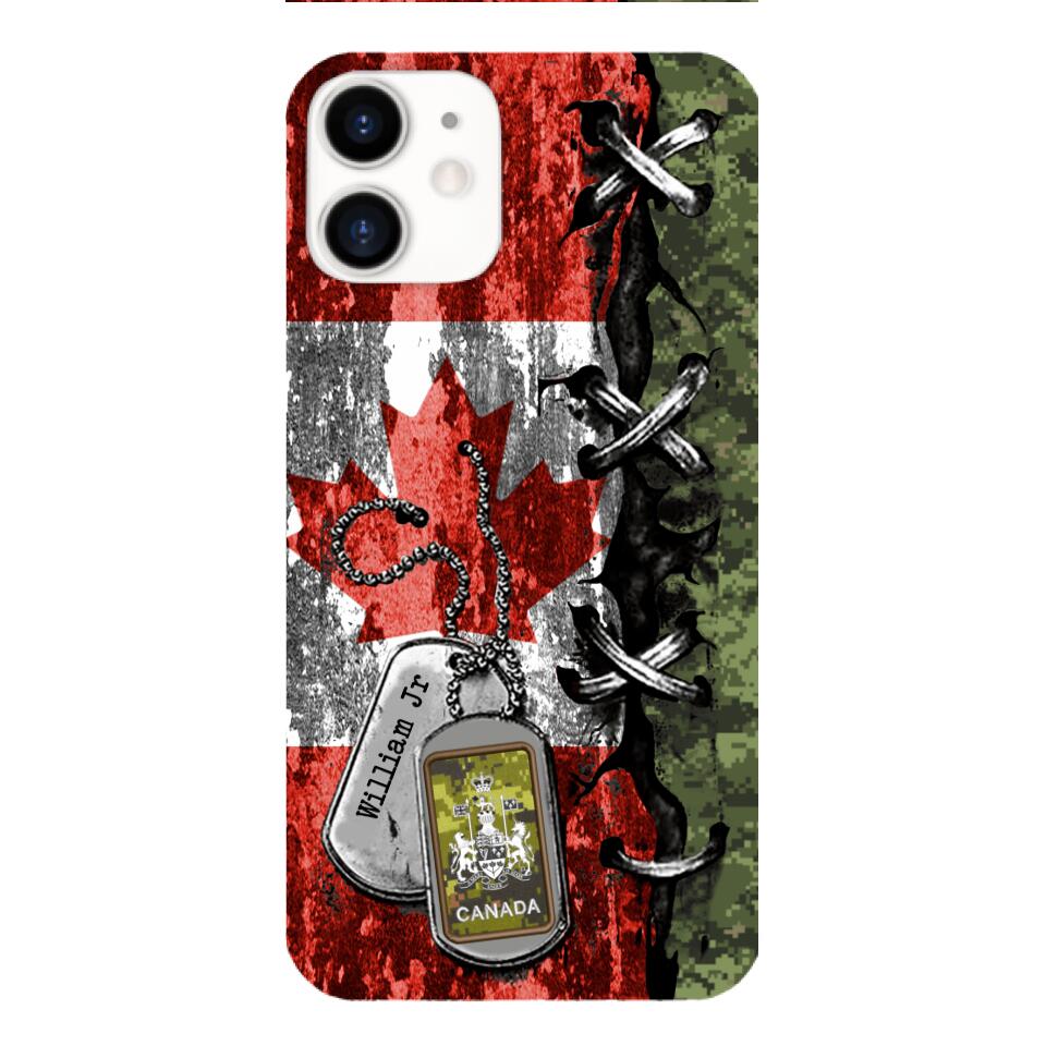 DH Personalized Canadian Soldier Phone Case Printed 25MAR-DT29