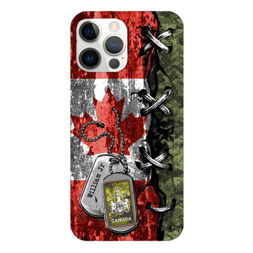DH Personalized Canadian Soldier Phone Case Printed 25MAR-DT29