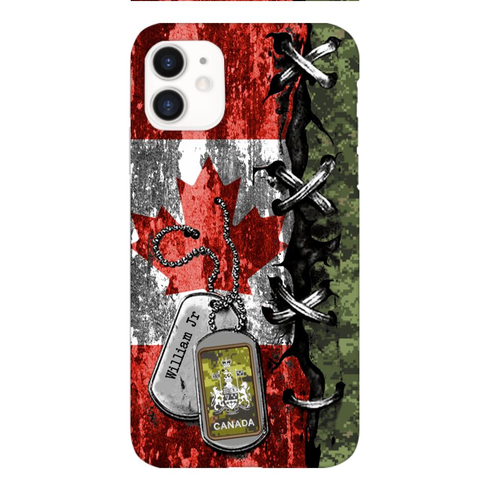 DH Personalized Canadian Soldier Phone Case Printed 25MAR-DT29