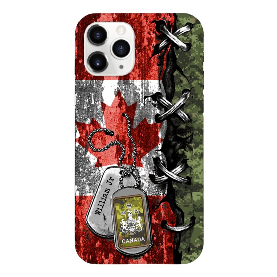 DH Personalized Canadian Soldier Phone Case Printed 25MAR-DT29