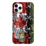 DH Personalized Canadian Soldier Phone Case Printed 25MAR-DT29