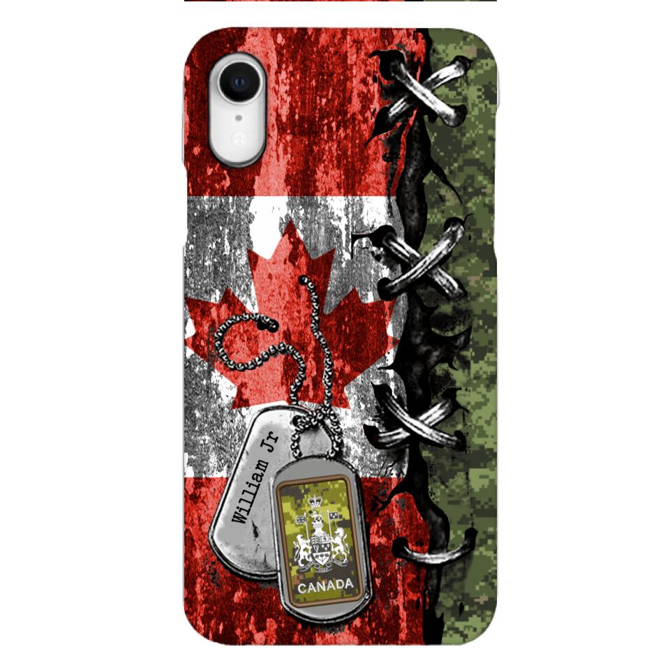 DH Personalized Canadian Soldier Phone Case Printed 25MAR-DT29